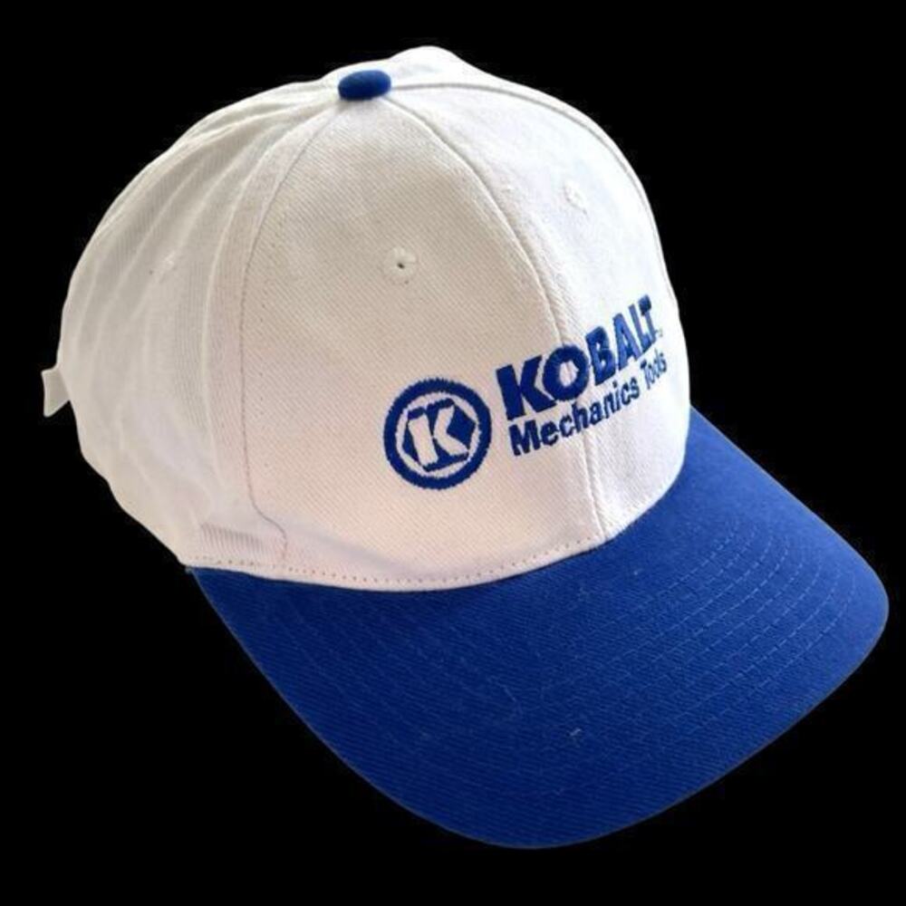 Kobalt Mechanics Tools Retro Cap Logo Strap Back Trucker Baseball Hat